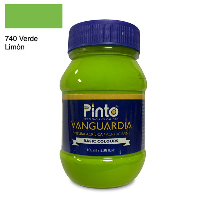 ACRÍLICA PINTO VANGUARDIA 740 - Verde Limón 100ML