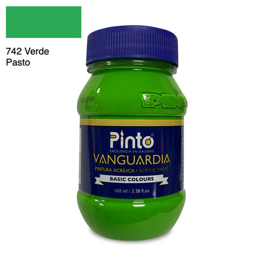 ACRÍLICA PINTO VANGUARDIA 742 - Verde Pasto 100ML
