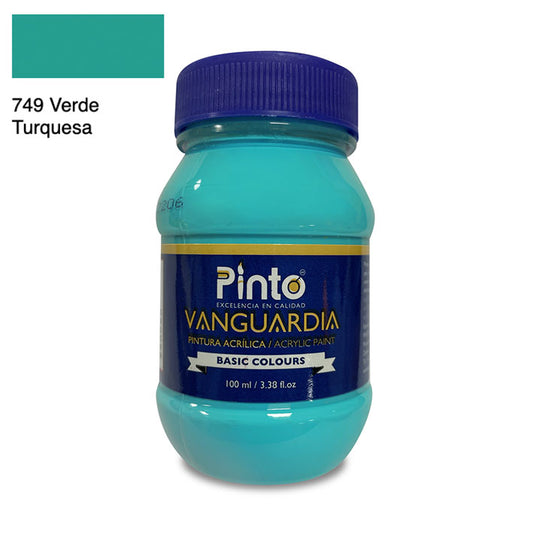 ACRÍLICA PINTO VANGUARDIA 749 - Verde Turquesa 100ML