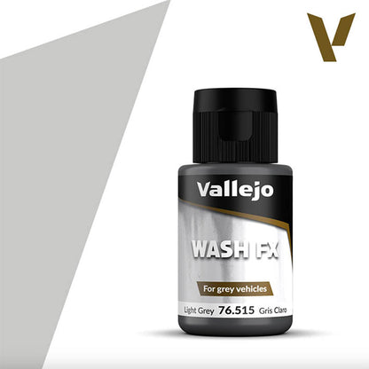 Vallejo - Wash Acrílico (Base Agua) - Gris Claro 76.515 (Light Grey) 35ml