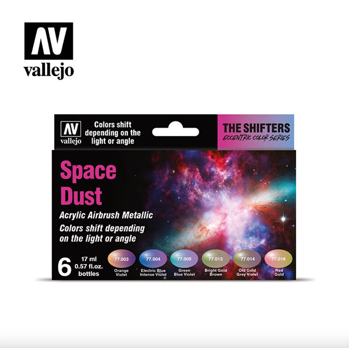 Pintura Acrílica - Set de Pinturas Vallejo The Shifters 77.091 - Space Dust (6pz de 17ml)