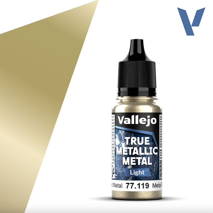 Pintura Acrílica - Vallejo True Metallic Metal (Light) 77.119 (Aged Metal) - Metal Envejecido 18ml