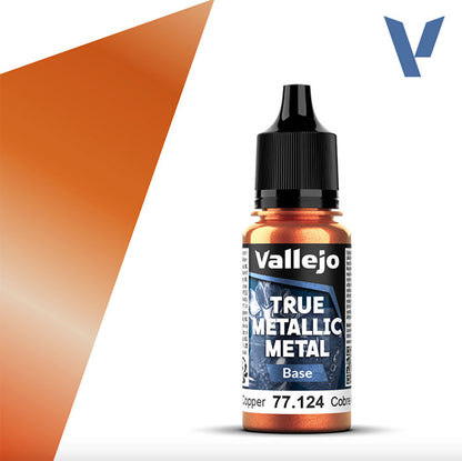 Pintura Acrílica - Vallejo True Metallic Metal (Base) 77.124 (Antique Copper) - Cobre Antiguo 18ml