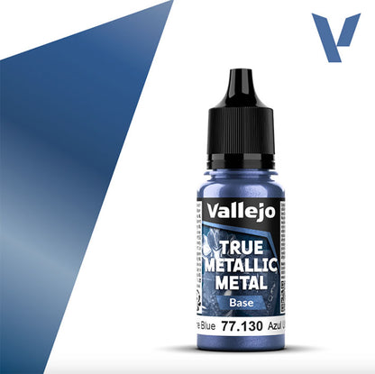 Pintura Acrílica - Vallejo True Metallic Metal (Base) 77.130 (Ultramarine Blue) - Azul Ultramar 18ml