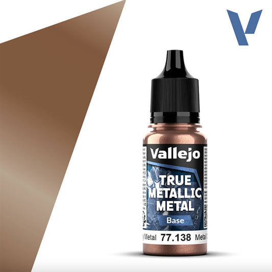 Pintura Acrílica - Vallejo True Metallic Metal (Base) 77.138 (Rusty Metal) - Metal Oxidado 18ml