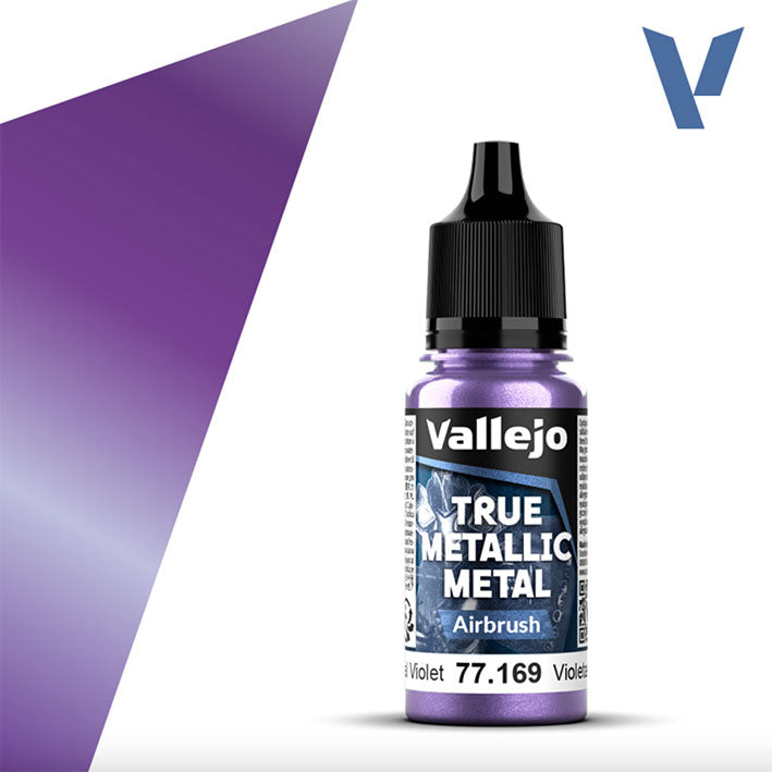 Pintura Acrílica - Vallejo True Metallic Metal (Airbrush) 77.169 (Celestial Violet) - Violeta Celestial 18ml