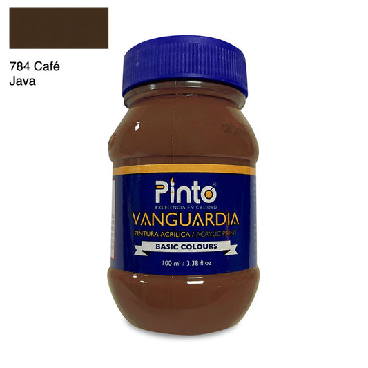 ACRÍLICA PINTO VANGUARDIA 784 - Café Java 100ML