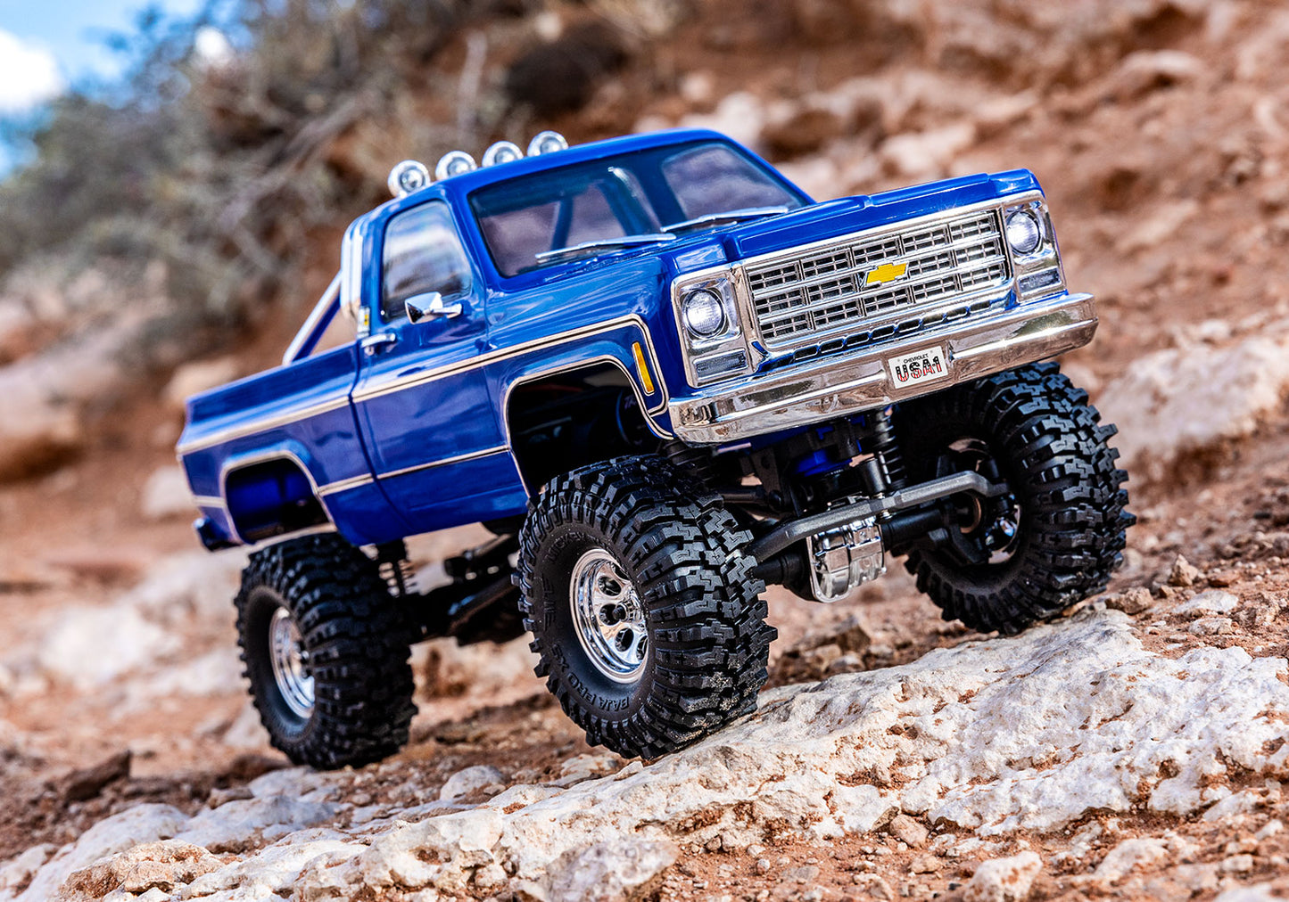 Auto Radio Control - TRAXXAS - CHEYENNE 4X4 Trail Truck (Azul) Escala 1/18