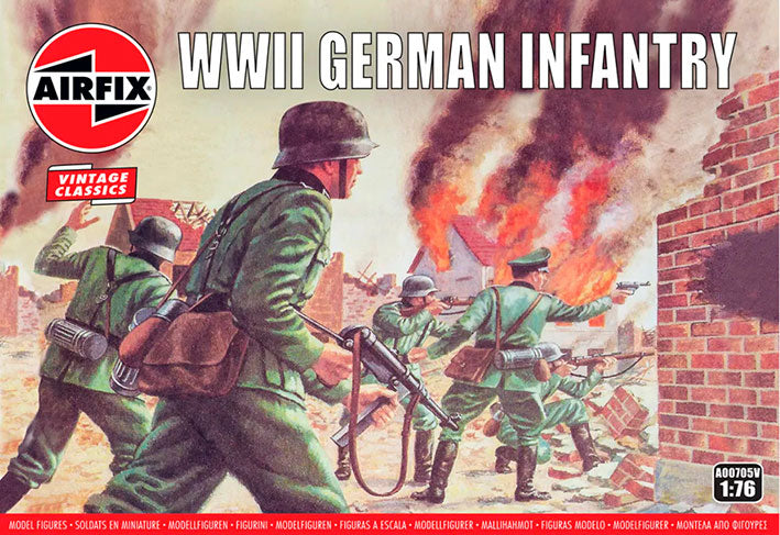 Modelo a escala 1/76 para armar: Figuras - WWII German Infantry