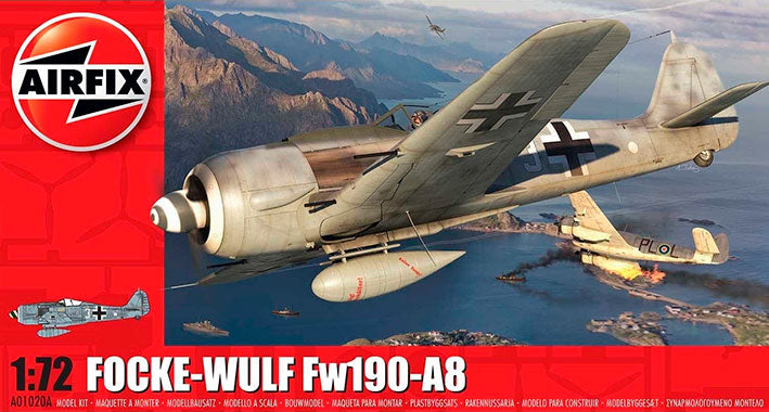 Modelo a escala 1/72 para armar: Focke-Wulf FW 190 A-8