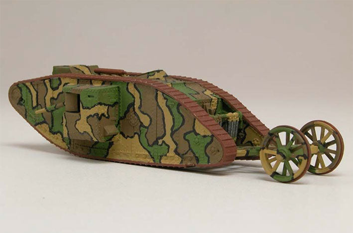 Modelo a escala 1/76 para armar: WWI Male Tank Mk.I