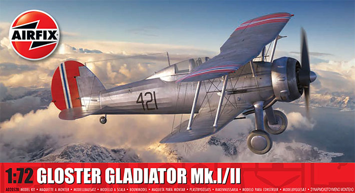 Modelo a escala 1/72 para armar: Gloster Gladiator Mk.I/Mk.II