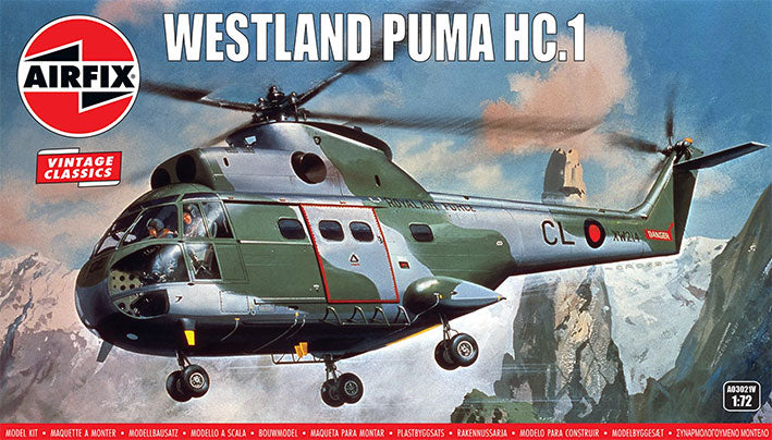 Modelo a escala 1/72 para armar: Helicóptero Westland Puma HC.1