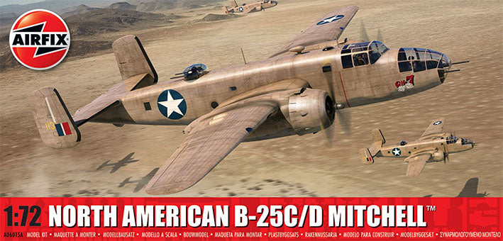 Modelo a escala 1/72 para armar: North American B-25C/D Mitchell