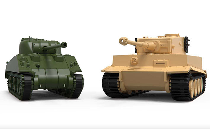 Modelo a escala 1/72 para armar: Classic Conflict - Tiger 1 vs Sherman Firefly