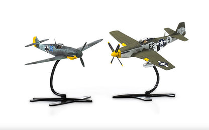 Modelo a escala 1/72 para armar: P-51D Mustang vs Bf109F-4 Dogfight Double