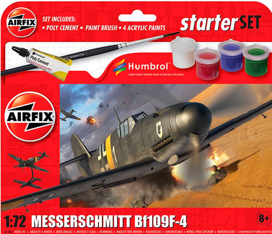 Modelo a escala 1/72 para armar: Starter Set - Messerschmitt Bf109F-4