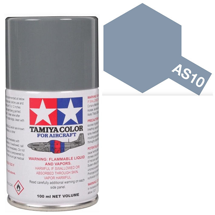 Pintura Aerosol Laca - Tamiya AS10 (Ocean Grey RAF) - RAF Gris Oceano 100ml