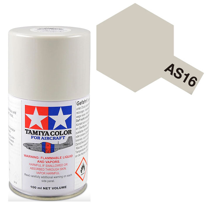 Pintura Aerosol Laca - Tamiya AS16 (Light Gray USAF) - USAF Gris Claro 100ml