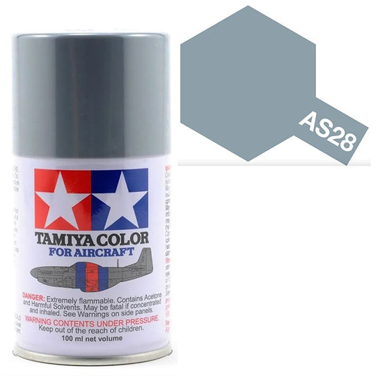 Pintura Aerosol Laca - Tamiya AS28 (Medium Gray) - Gris Medio 100ml