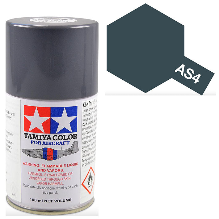 Pintura Aerosol Laca - Tamiya AS4 (Gray Violet Luftwaffe) - Luftwaffe Violeta Grisáceo 100ml
