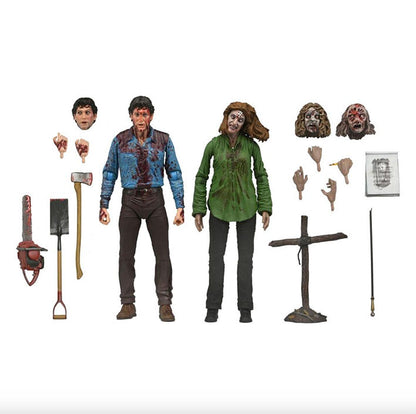 NECA - Evil Dead - Ultimate Bloody Ash & Cheryl Williams 7" (2 Pack)