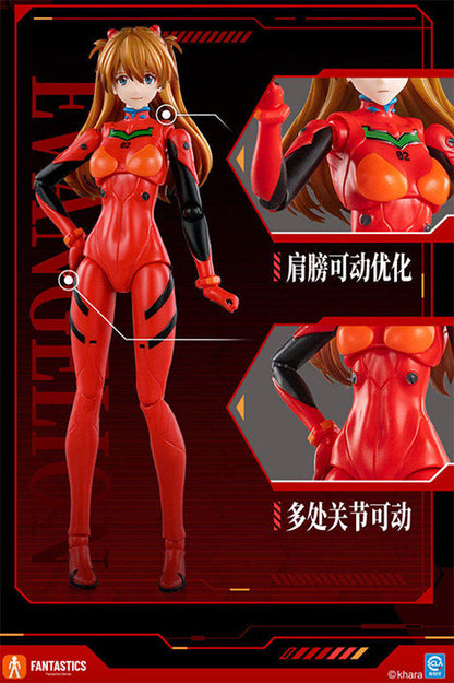 Blokees Figura Armable de Evangelion: Fantastics Series - Asuka Shikinami Langley (Plug Suit)