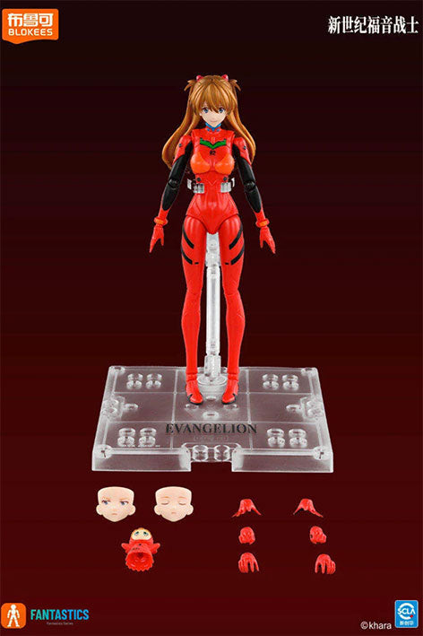 Blokees Figura Armable de Evangelion: Fantastics Series - Asuka Shikinami Langley (Plug Suit)