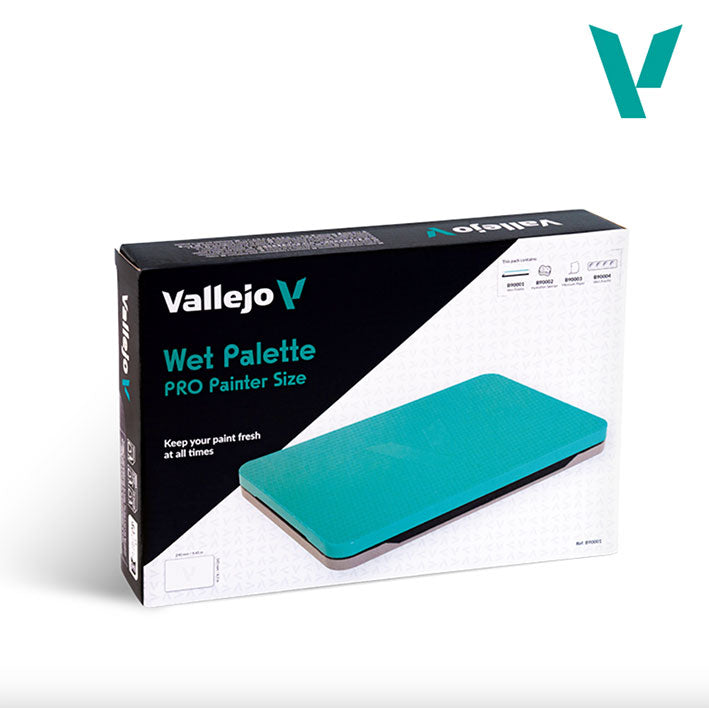 Vallejo - Wet Palette Pro Painter Size - Paleta Húmeda Tamaño de Pintor Pro (240×160 mm)