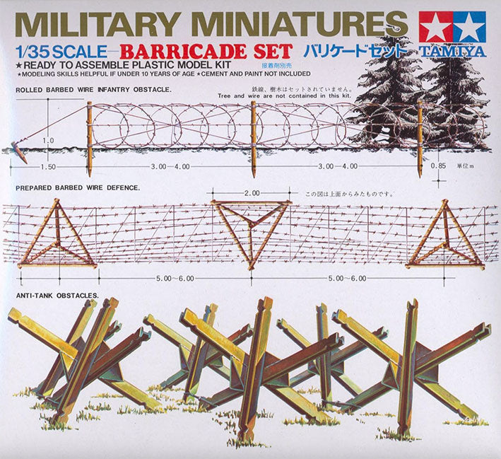 Modelo a escala 1/35 para armar: Militar - Barricade Set (Set de Barricadas)