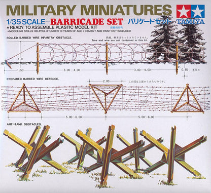 Modelo a escala 1/35 para armar: Militar - Barricade Set (Set de Barricadas)