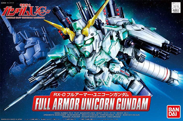 Bandai - Gundam Model Kit - BB Senshi #390 Full Armor Unicorn Gundam Model Kit