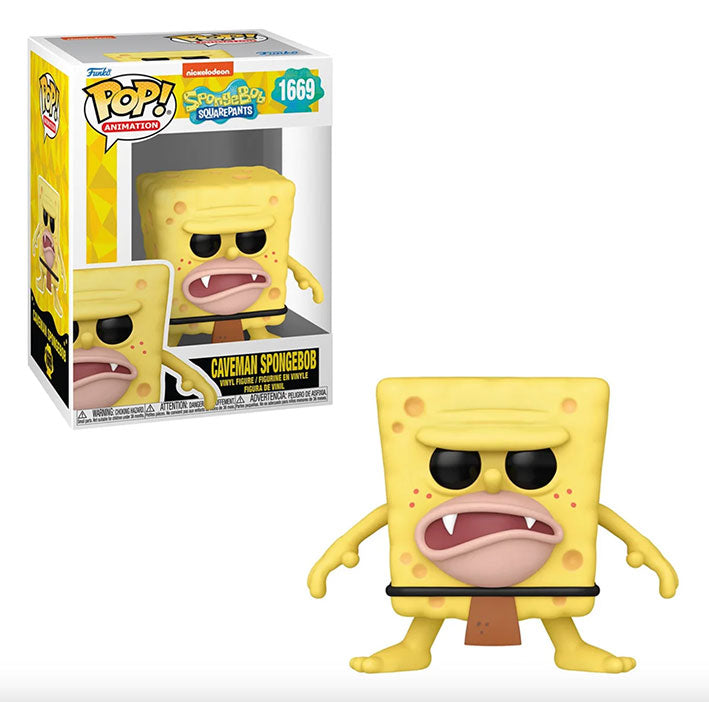 Funko Pop Animation: Bob Esponja - Bob Esponja Hombre de las Cavernas