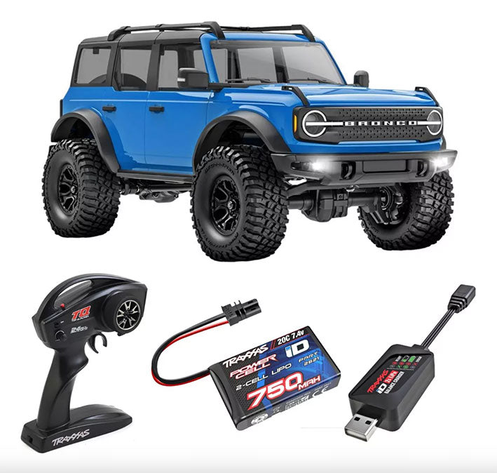 Auto Radio Control - TRAXXAS - BRONCO 4X4 Trail Truck (Azul) Escala 1/18