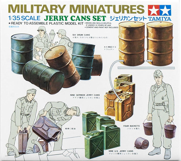 Modelo a escala 1/35 para armar: Militar - Jerry Cans Set (Set de Bidones)