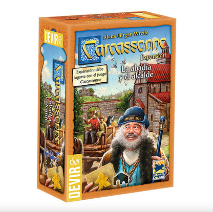 EXPANSIÓN Juego CARCASSONNE Marca DEVIR: La Abadia y el Alcalde