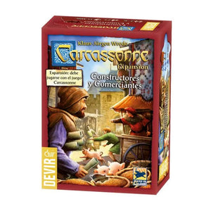 EXPANSIÓN Juego CARCASSONNE Marca DEVIR: Constructores y Comerciantes