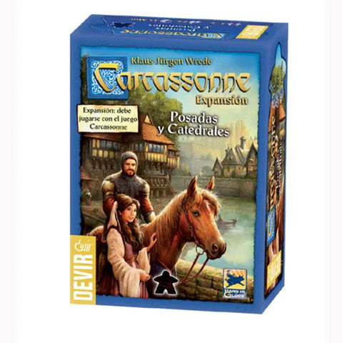 EXPANSIÓN Juego CARCASSONNE Marca DEVIR: Posadas y Catedrales