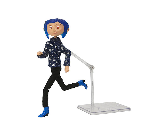 NECA - Coraline - Coraline con Suéter de Estrellas Figura Articulada 7"