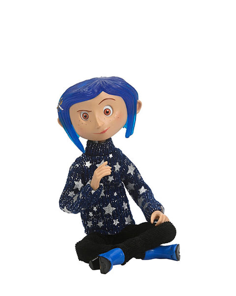 NECA - Coraline - Coraline con Suéter de Estrellas Figura Articulada 7"