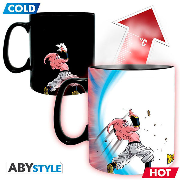 Taza Cerámica cambia con calor Goku vs Buu - Dragon Ball Z