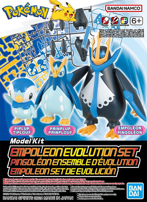 Bandai Model Kit - Pokemon - Empoleon Evolution Set