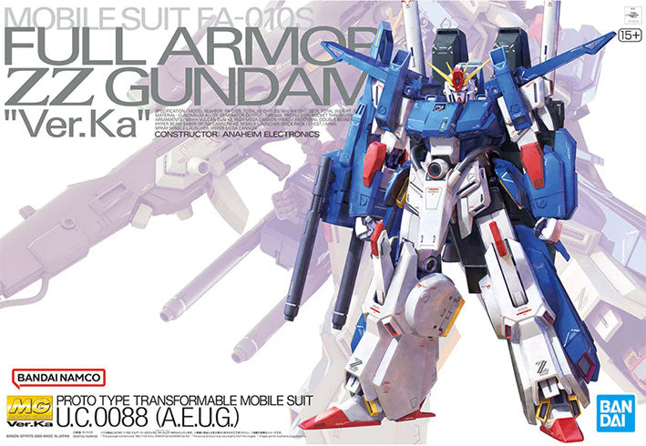 Bandai - Gundam Model Kit - Full Armor ZZ Gundam Ver.Ka MG 1/100