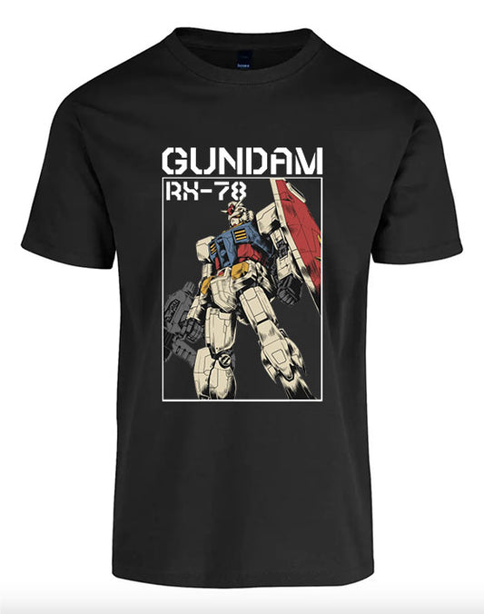Playera para Caballero: Gundam RX78 (2) - 100% Algodón Peinado - (Diferentes Tallas)