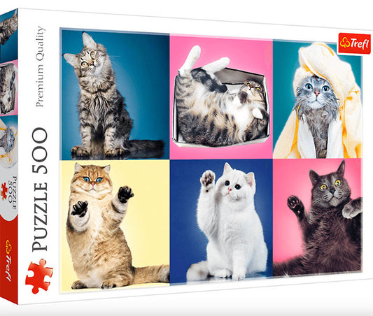 Rompecabezas 500 Piezas - Trefl: Gatos