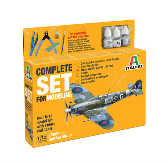Modelo a escala 1/72 para armar: Spitfire Mk. IX - Complete Set For Modeling - Starter kit