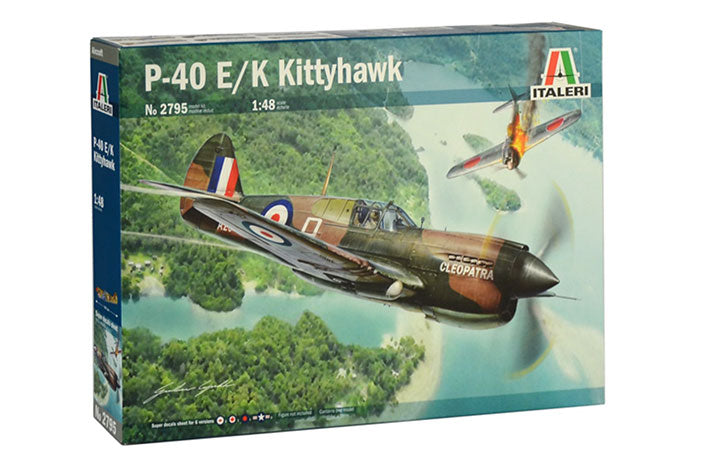 Modelo a escala 1/48 para armar: P-40 E/K KITTYHAWK