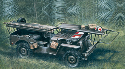 Modelo a escala 1/35 para armar: 1/4 ton. 4x4 AMBULANCE JEEP