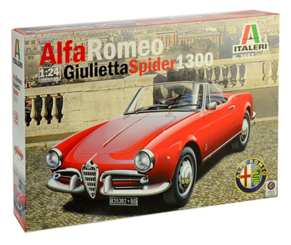 Modelo a escala 1/24 para armar: ALFA ROMEO GIULIETTA SPIDER 1300