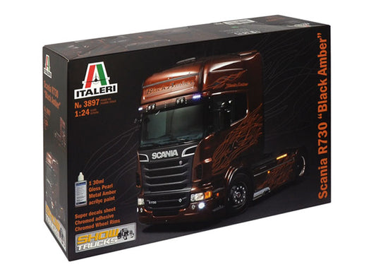 Modelo a escala 1/24 para armar: SCANIA R730 ''BLACK AMBER''